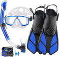 Snorkeling Gear for Adults with Bag Anti-Fog Snorkel Sets for Travel